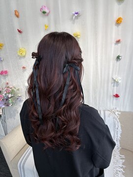 ヘアセット専門サロン by OKINAWA WATABE WEDDING 那覇店 ハーフアップ