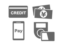 クレジットカード・電子マネー決済も使えます