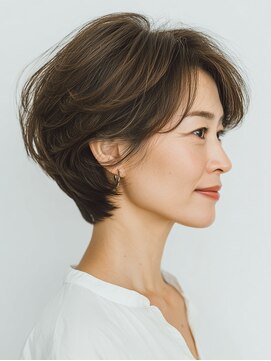 クラゲヘアー/小顔/ココアベージュ/オリーブグレー/川西