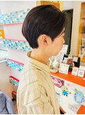 《RIP SOUL》刈り上げなし 黒髪 センターパート ショート