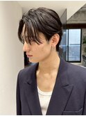 サーフカール/刈り上げセンターパート/波巻きツイストスパイラル