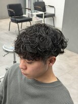 オーバルバイアピッシュ(OVARL by apish)&nbsp;波巻きパーマ/メンズパーマシャドウパーマルーズパーマ毛流れ