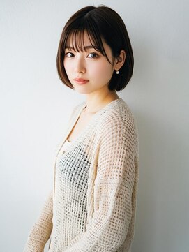 リフレアンドケア ミチ 幸町店(refre&care MICHI) 透明感ショートボブ【岡山イオンから徒歩5分】