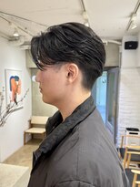 ローレン(LOREN)&nbsp;ベリーショート/ダークアッシュ/ニュアンスパーマ/韓国マッシュ