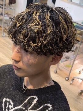 フィフス 渋谷(fifth) 渋谷波巻きツイストスパイラルシャドウルーズパーマハイライト