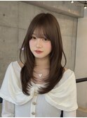 透明感カラーとワンホンレイヤーで小顔ヘア