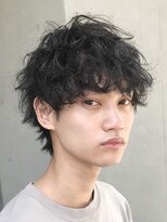 フィフス 大分(fifth)&nbsp;大分シャドウパーマメンズカットラウンドマッシュツーブロック