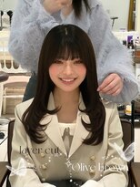 フォルテ 表参道店(FORTE) ミルクティーベージュ/レイヤーボブ/韓国巻き/顔周りカット