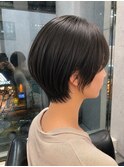 ショート/ボブ/ハイライト/インナーカラー/白髪ぼかし/銀座駅