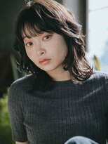 エス ヘア サロン(S. HAIR SALON)&nbsp;レイヤーミディ×ニュアンスウェーブ