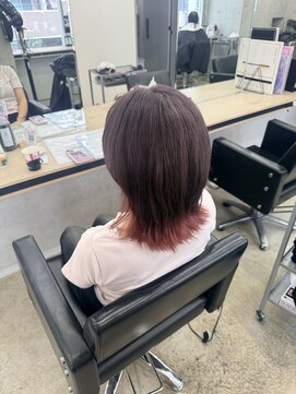 アジールヘア 赤羽(agir hair) 大人可愛いラベンダーピンク×ラベンダーグレージュ透け感◎