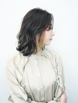 小顔外ハネくびれヘアミディアム【銀座/銀座駅】