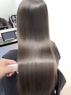 クレオ 青山(CLEO) 超音波髪質改善ヘアエステ/黒髪グレーベージュ/美髪