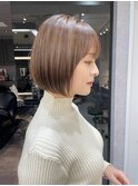 大人可愛いショートボブ