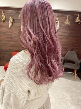 ジャム(Jam) ピンクカラーで春色に×こだわりブリーチで可愛く★中村大輔