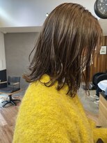 ロク ヘアー(LOC HAIR) ミディアムボブ×オリーブグレージュ