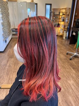 ヘアーレナータ 八王子(HAIR RENATA) 20代30代大人可愛い毛先パーマ暖色カラー肩ライン