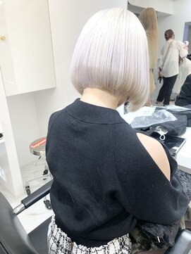 ランテルディ 渋谷(LANTERDIT) 【LANTREDIT】ホワイトカラー/ハイトーンボブ 担当JUN