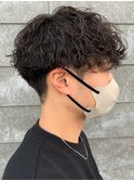 波巻きパーマツイストスパイラルパーママッシュメンズパーマ