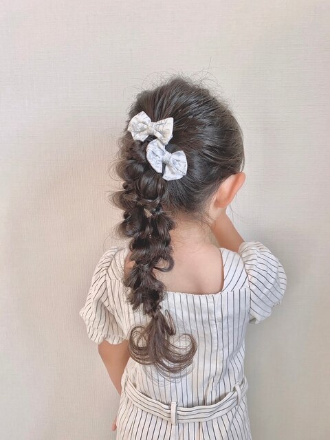 子供ヘアセット