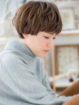 カバーヘア 上尾西口店(COVER HAIR) 小顔前下がり韓国風束感ショートマッシュc5上尾20代30代40代!