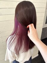 ルノン シェリー(LUNON cheliy)&nbsp;インナーカラー/パープルピンク/ブリーチカラー/韓国/熊本美容室
