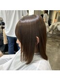 【原宿】美髪矯正でまとまる艶ボブ 縮毛矯正 髪質改善