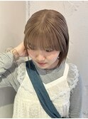 ハイトーンボブぱっつん前髪ボブミニボブ切りっぱなしボブ