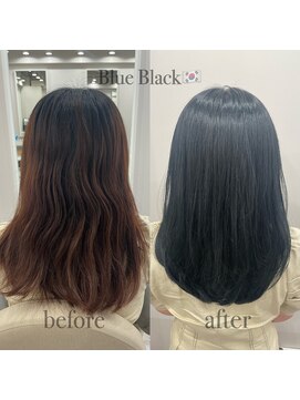 ウルア 吉祥寺店(ULUA) 髪質改善 艶髪 韓国風 エギョモリ ブルーブラック 吉祥寺