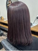 【美肌診断付】大人のラベンダーピンク ミディアムボブ