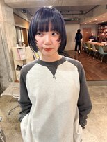 ノラジャーニー(NORA Journey)&nbsp;諒】ボブウルフボブレイヤーボブネイビーカラーフェイスレイヤー