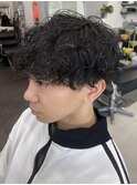 横浜シャドウパーマツイストスパイラルパーマセンターパート30代