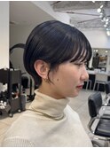 ショートボブ/ショートヘア/まるみショート/地毛風カラー