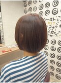 まるみボブ ショートボブ ワイドバングショートボブ 長崎浜の町