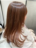 オレンジベージュカラー
