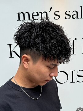 メンズサロン レブヘアー 桂店(LEVHAIR) ツイストローフェードスペインカールニュアンスパーマ韓国パーマ