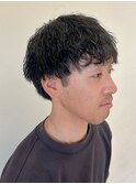 波巻きパーマ