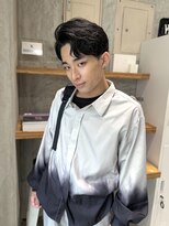 ヒカリス ヘアー 相川店(HIKARIS hair)&nbsp;ガイルヘア風オールバックセンターパート