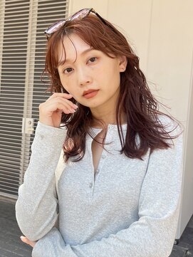 ガーデンヨコハマ(GARDEN YOKOHAMA) くびれミディアム/ローズブラウン/レイヤー/モーヴピンク/