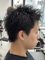 ゴート(GOATO)&nbsp;スパイキーショート 黒髪 鹿児島メンズ