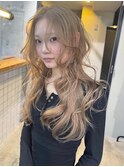 ミルクティー/ウルフレイヤーロング/ボブルフ/ウルフカット