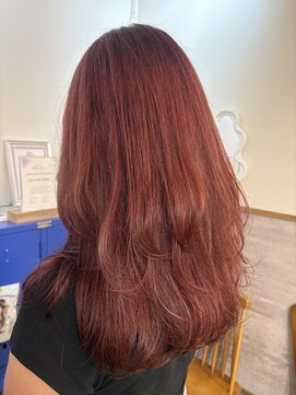 ラック 津田沼(LUCK) レッドブラウン/津田沼/韓国ボブ/ケアブリーチ/似合わせカット