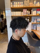 メンズクル(men's quru.)&nbsp;ツイストスパイラルパーマメンズショート刈り上げ春日井駅勝川駅