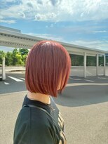 ファースト 西新発田店(FIRST)&nbsp;パツっとボブ×チェリーピンク