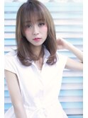 【DISHEL】大人シースルーバングで女性らしい柔らかさに