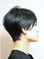 ヘア デザイン リスク(HAIR DESIGN RISK)&nbsp;【RISK 高橋勇太】黒髪でシルエットが完璧な束感モードショート