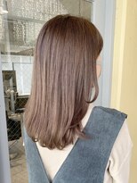 エンシー(ENCI)&nbsp;ミルクティベージュ/セミロング/ほんのりラベンダー