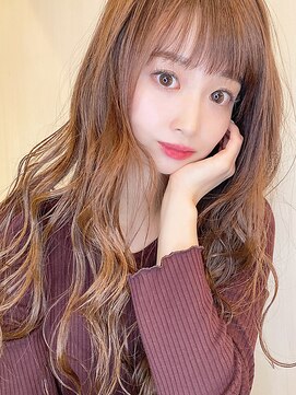 シエル フクオカ(CIEL FUKUOKA) 縦巻きカール×パッツン前髪