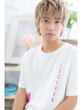 ミック 日暮里店(miq) ハイトーンカラーホワイティアッシュ★ショートウルフa1