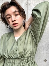 ヘアモード カクテル&nbsp;ハンサムショート×ニュアンスパーマ【JUN】
